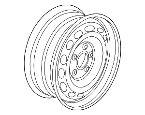 Wheel, Alloy - Volkswagen (2GJ-601-025-E-FZZ) Wheel, Alloy - Volkswagen (2GJ-601-025-E-FZZ)