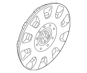 Wheel Cover - Volkswagen (1T0-601-147-RGZ)