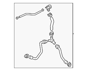 Rear Hose - Volkswagen (3QF-122-157-D)