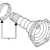 Drive Axle Shaft - Audi (0G2-598-071)