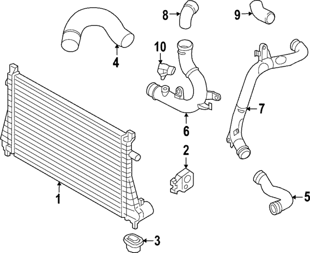 Rear Hose - Volkswagen (5WA-145-828-F) Rear Hose - Volkswagen (5WA-145-828-F)