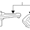 HVAC Heater Mode Door Lever - Audi (4F0-819-333-A)