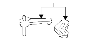 HVAC Heater Mode Door Lever - Audi (4F0-819-333-A) HVAC Heater Mode Door Lever - Audi (4F0-819-333-A)