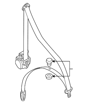 Lap & Shoulder Belt - Audi (4H0-857-706-XXZ)
