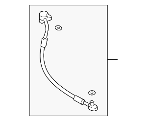 A/C Refrigerant Suction Hose - Audi (4N0-260-707-L)