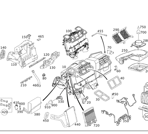 Heater - Mercedes-Benz (211-830-09-61)