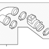 Engine Air Intake Hose - Audi (06E-129-616-D)