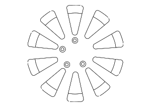 Wheel, Alloy - Volkswagen (561-601-025-8Z8)