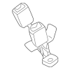 Seat Belt Receptacle - Audi (8H0-857-739-01C)