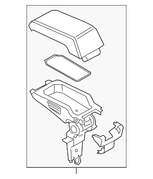 Console Armrest - BMW (51-16-9-283-177)