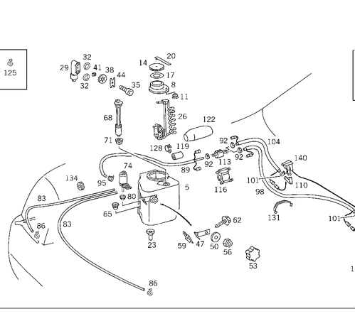 Heater - Mercedes-Benz (129-830-08-61)