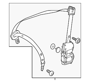 Seat Belt Assembly - Mercedes-Benz (253-860-31-00-64-9C94)