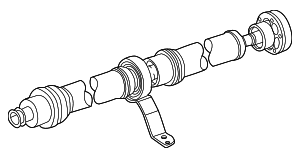 Drive Shaft - Audi (80A-521-101-B) Drive Shaft - Audi (80A-521-101-B)