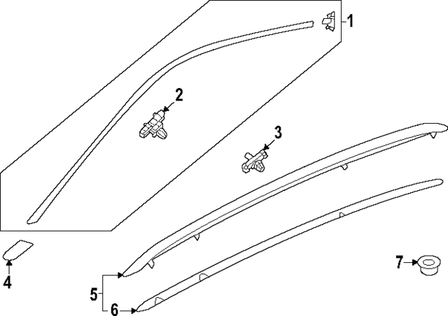 Roof Rack Gasket - Volkswagen (11A-860-024) Roof Rack Gasket - Volkswagen (11A-860-024)