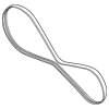 Accessory Drive Belt - Audi (0P2-260-849-B)