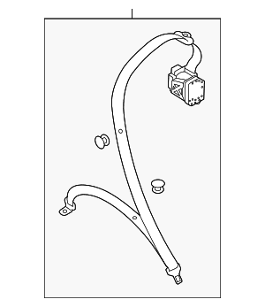 Lap & Shoulder Belt - Audi (4G0-857-807-C-DBG) Lap & Shoulder Belt - Audi (4G0-857-807-C-DBG)