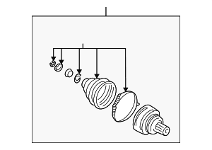 Cv Joint Kit - Volkswagen (3B0-498-099-EX)