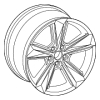 Wheel, Alloy - Audi (4M0-601-025-BN)