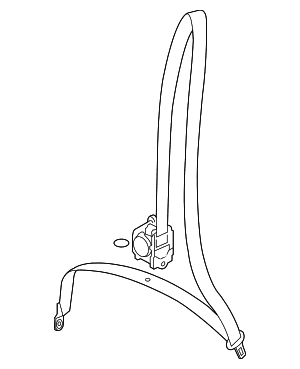 Seat Belt Assembly - Audi (8F1-857-706-A-V04)
