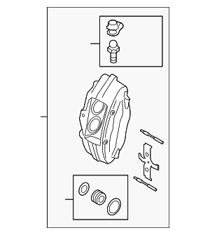 Disc Brake Caliper - Audi (420-615-408-L) Disc Brake Caliper - Audi (420-615-408-L)