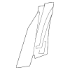 Ft Seat Air Bag Inner Cover - Audi (4G0-881-071)