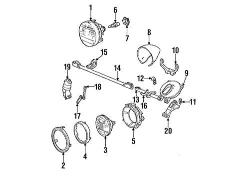 Headlamp - Volvo (31698818)