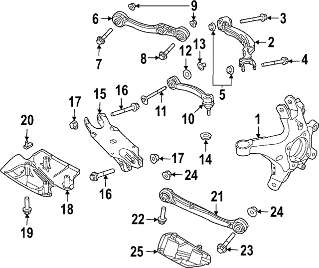 Rear Upper Control Arm - Land-Rover (LR182708) Rear Upper Control Arm - Land-Rover (LR182708)