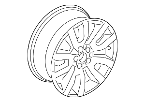 Alloy Wheel, 18-Inch - Land-Rover (LR002798) Alloy Wheel, 18-Inch - Land-Rover (LR002798)
