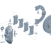 Disk Brake Pad Front - Mercedes-Benz (000-420-74-05)
