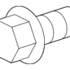 Heat Shield Screw - Land-Rover (FS108126)
