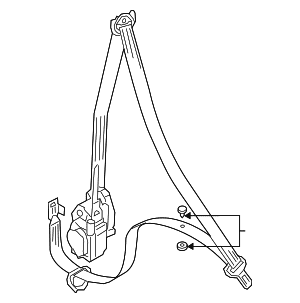 Seat Belt Assembly - Volkswagen (3G8-857-706-H-RAA)