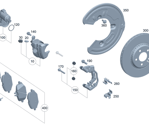Brake Disc - Mercedes-Benz (206-423-09-00)
