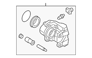 Disc Brake Caliper - BMW (34-10-6-882-253)