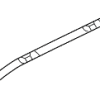 Rear Weather-Strip - Land-Rover (LR001655)