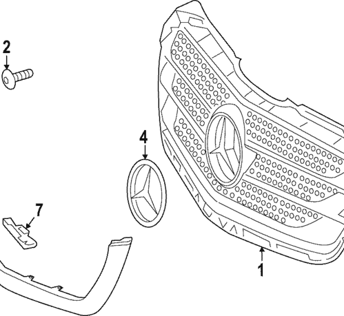 Grille Surround - Mercedes-Benz (9068880051)