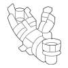 Water Inlet Pipe - Land-Rover (LR133667)