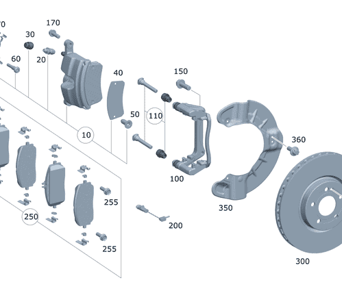Brake Disc - Mercedes-Benz (177-421-10-00)
