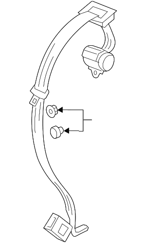 Lap & Shoulder Belt - Volkswagen (561-857-807-E-RAA)