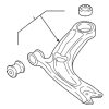 2019-2023 Volkswagen Jetta Front Right Passenger Side Lower Suspension Control Arm 1.4L 1.5L - Volkswagen (5QM-407-152-B)