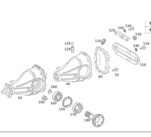 Gear Set - Mercedes-Benz (240-350-00-39)