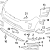 Cooling Duct Bracket - Land-Rover (LR135642)