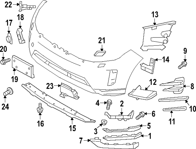 Cooling Duct Bracket - Land-Rover (LR135644) Cooling Duct Bracket - Land-Rover (LR135644)