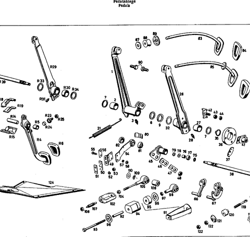 Brake Pedal - Mercedes-Benz (121-290-20-18)