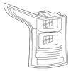 Tail Lamp Assembly - Land-Rover (LR152172)
