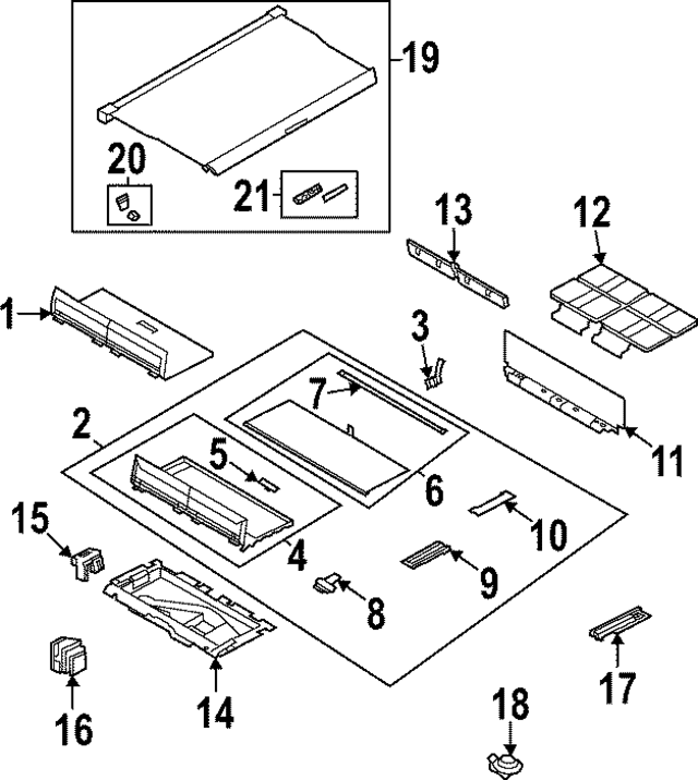 Package Tray - Land-Rover (LR174586) Package Tray - Land-Rover (LR174586)