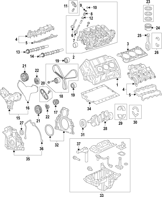 Exhaust Camshaft - Land-Rover (LR057793) Exhaust Camshaft - Land-Rover (LR057793)