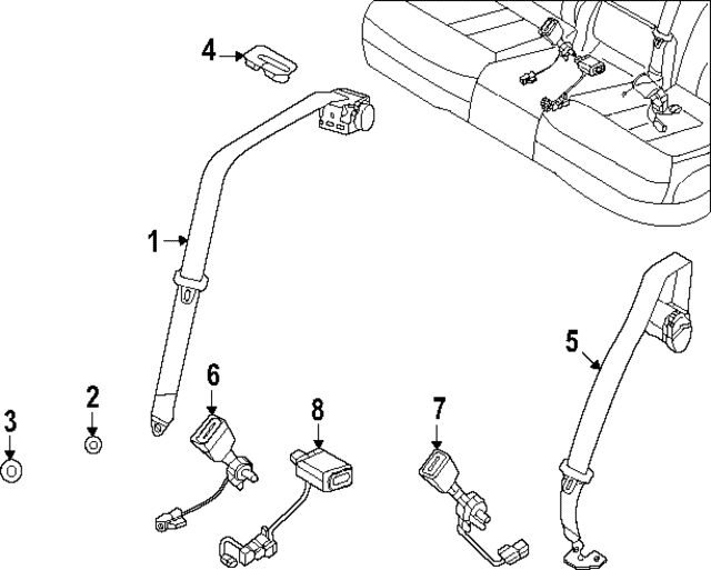 Outer Belt Assembly - Land-Rover (LR179598) Outer Belt Assembly - Land-Rover (LR179598)