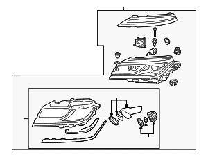 Headlamp Assembly - Volkswagen (3G8-941-773-F) Headlamp Assembly - Volkswagen (3G8-941-773-F)