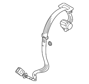 Center Belt Assembly - Volkswagen (2GJ-857-807-C-RAA) Center Belt Assembly - Volkswagen (2GJ-857-807-C-RAA)