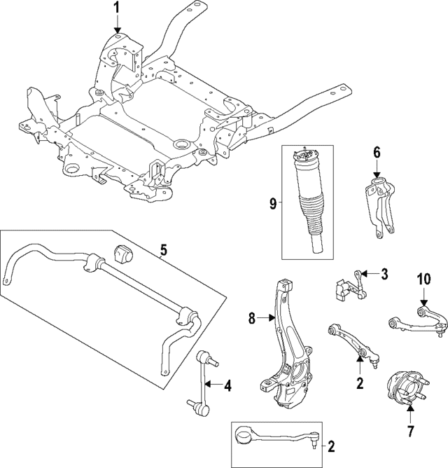 Rear Lower Control Arm - Land-Rover (LR152742) Rear Lower Control Arm - Land-Rover (LR152742)